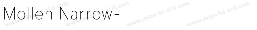 Mollen Narrow字体转换